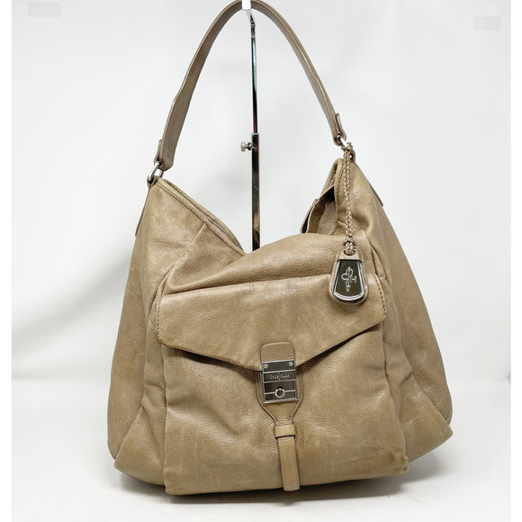REPOSH Cole Haan Tan Leather Single Strap Silver Hardware Zip Top Hobo REPOSH - Picture 4 of 16